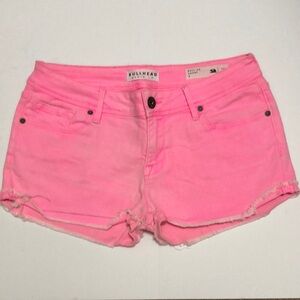 BULLHEAD neon pink roll up short Size 7